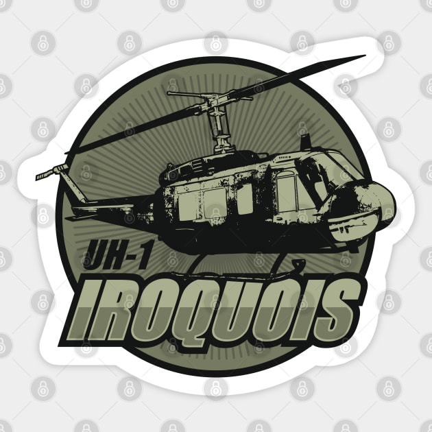 UH-1 Iroquois Sticker by TCP